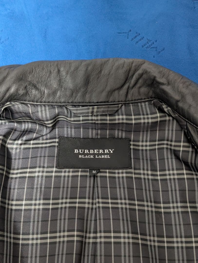 BURBERRY BLACK LABEL ライダースジャケット Mサイズ