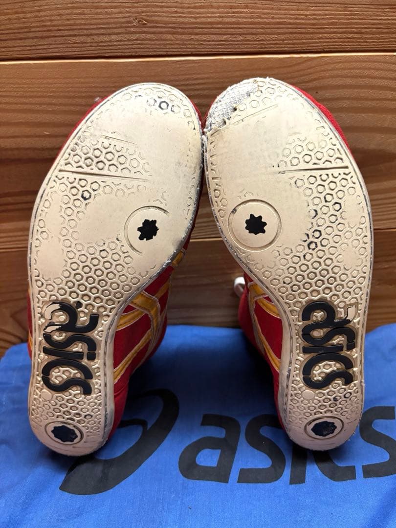 ASICS アシックス　旧オーダーレスリングシューズ27.5センチ　袋付き