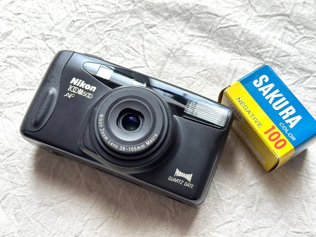 ⌘完動品！ 作例あり、電池付き！ Nikon ZOOM 500AF⌘