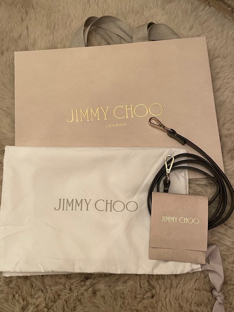 美品 Jimmy Choo Mini Sara スタッズ トート 保存袋付