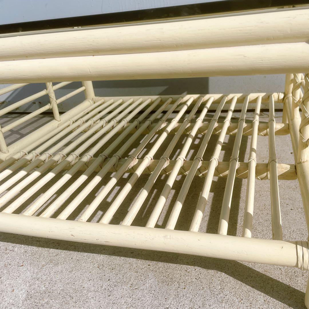 【良品】カサブランカ CADENZA カデンザ センターテーブル 高級 ラタン