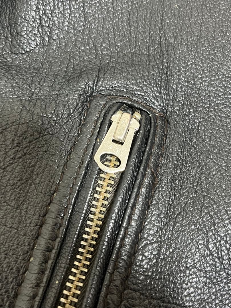 Schott ゴートレザー（山羊革） シングルライダースジャケット