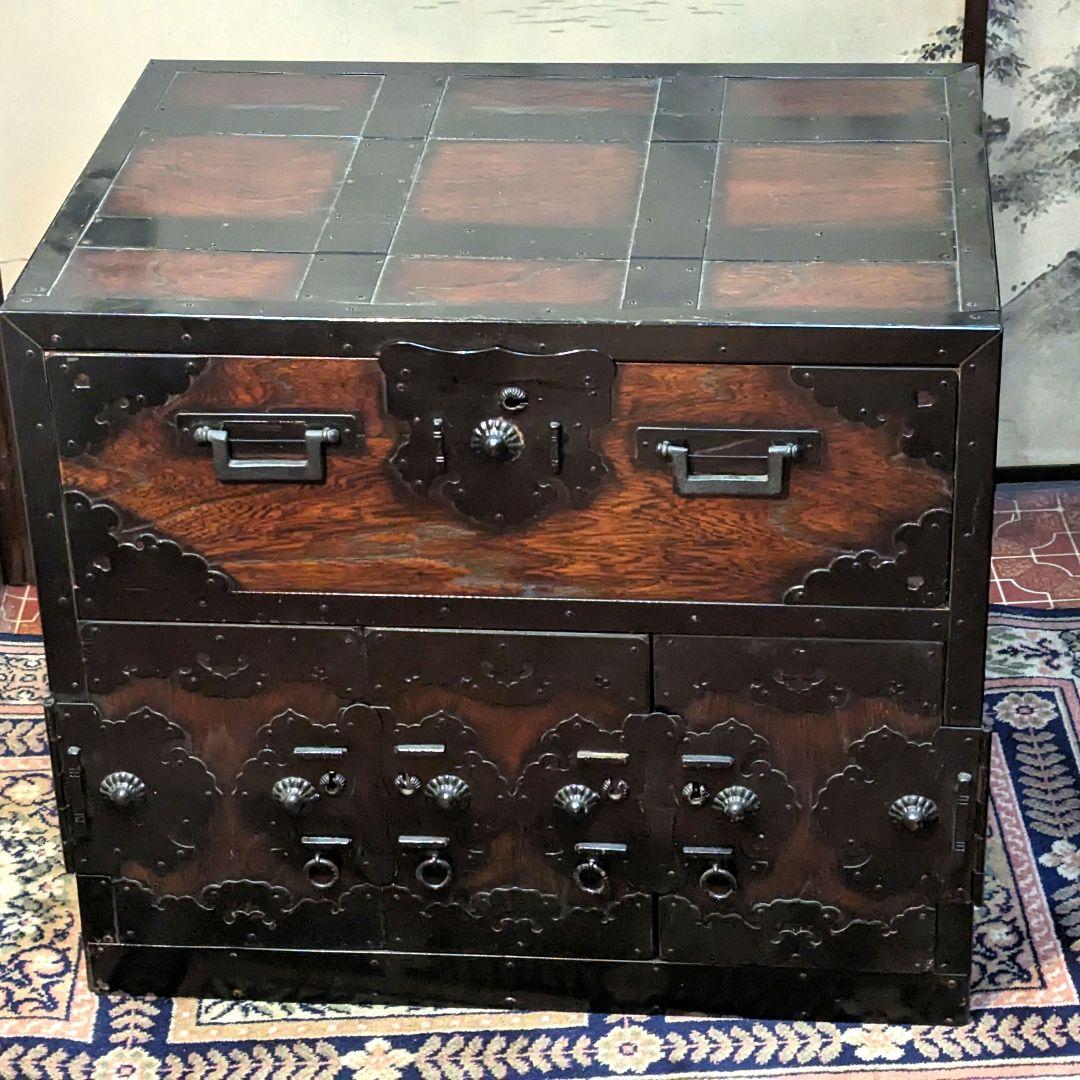 船箪笥　銭箱　時代箪笥　帳場家具　　　　　古箪笥