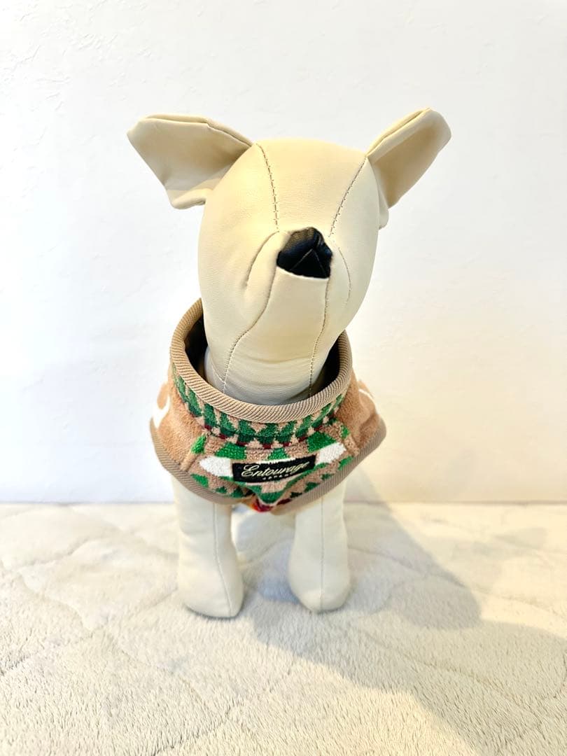 新品PENDLETON×entourage別注ドッグウェア／黒×ベージュ