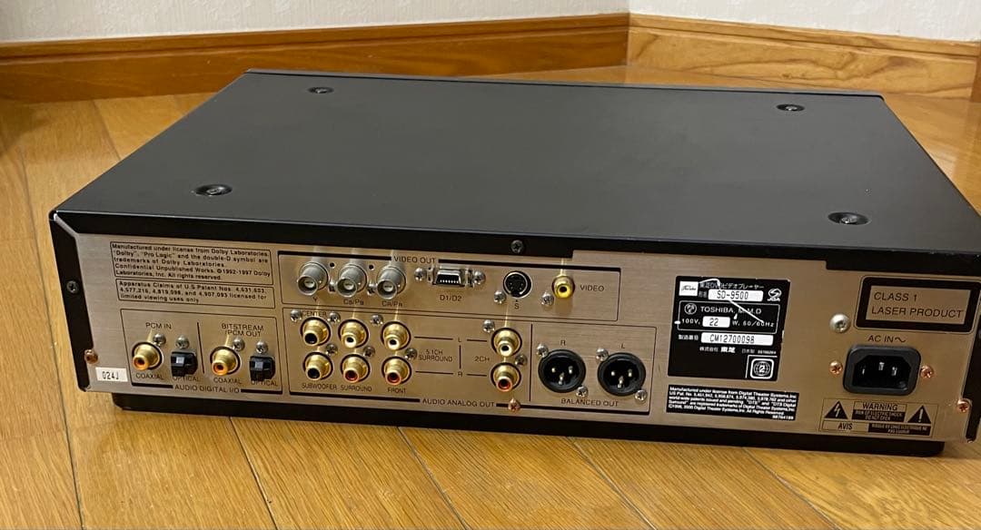 東芝 DVD SD-9500 TOSHIBA　 オーディオプレーヤー DAC