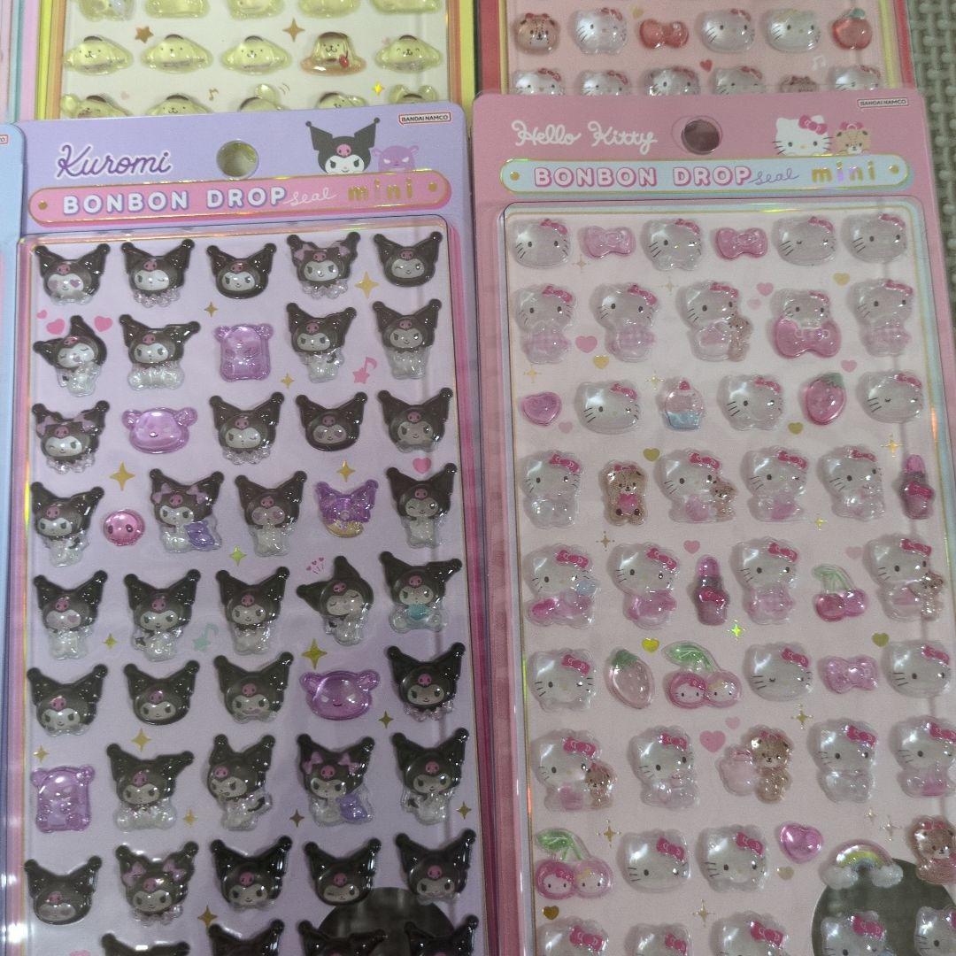 【正規品】サンリオ　ボンボンドロップシールmini コンプ 全8種