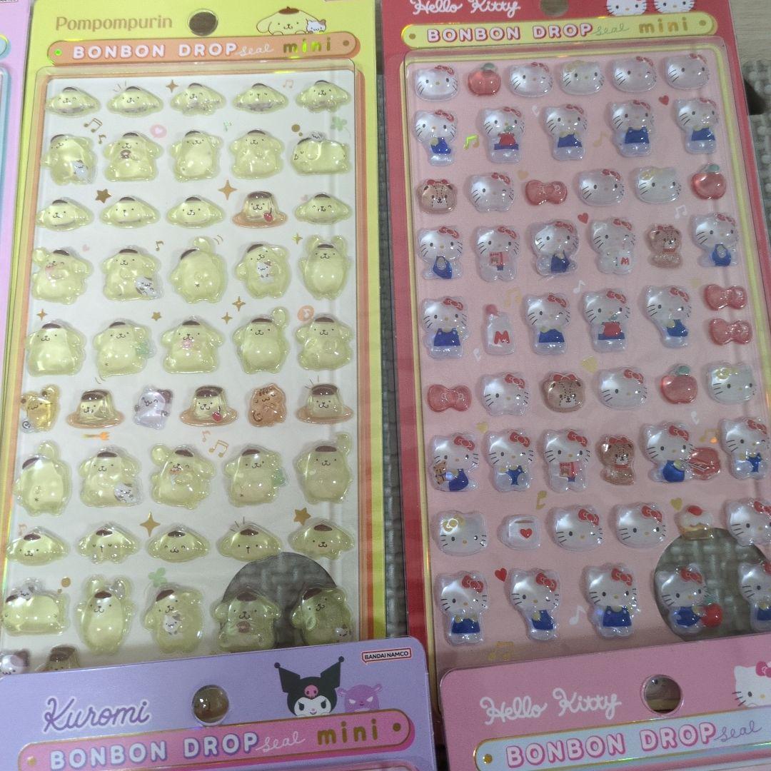 【正規品】サンリオ　ボンボンドロップシールmini コンプ 全8種
