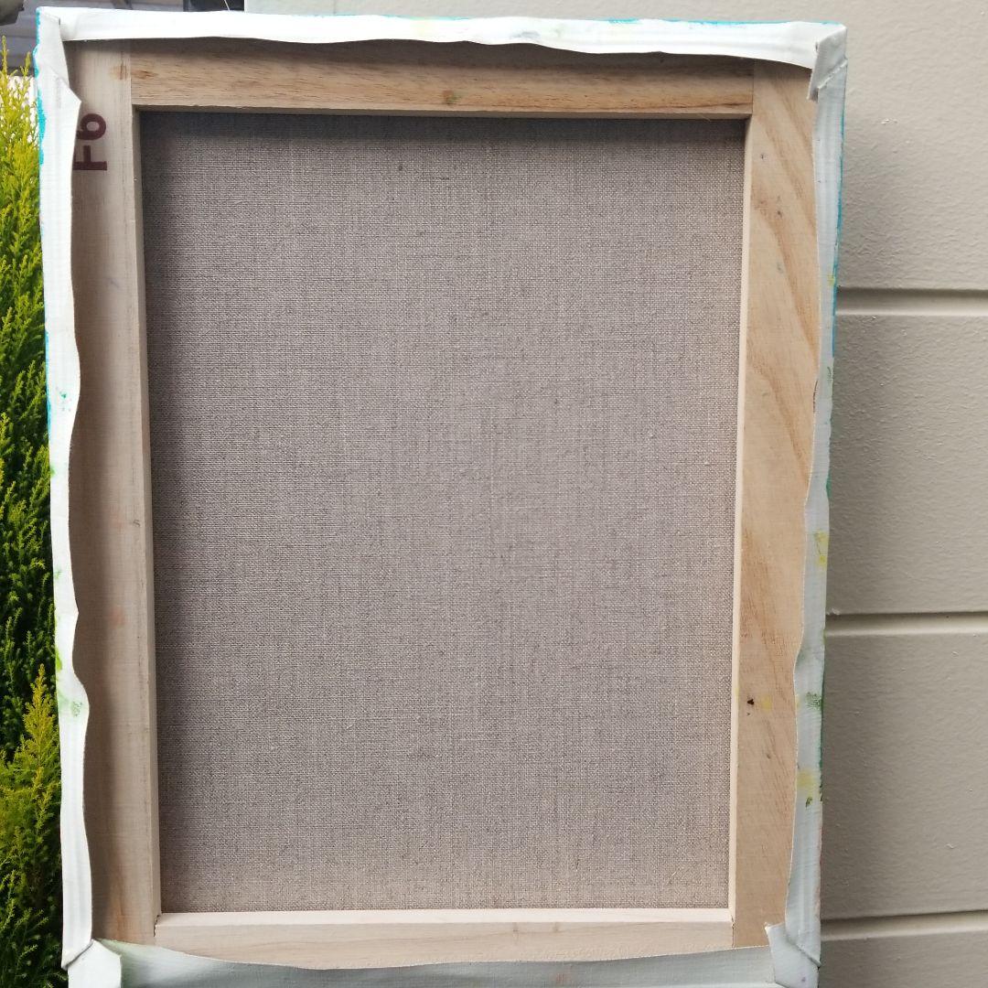 油絵　専用　自転車に乗るエースくん