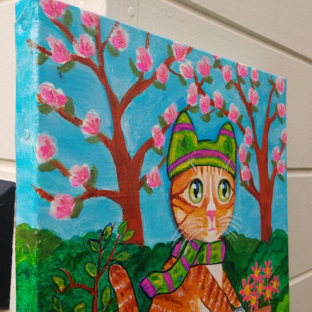 油絵　専用　自転車に乗るエースくん