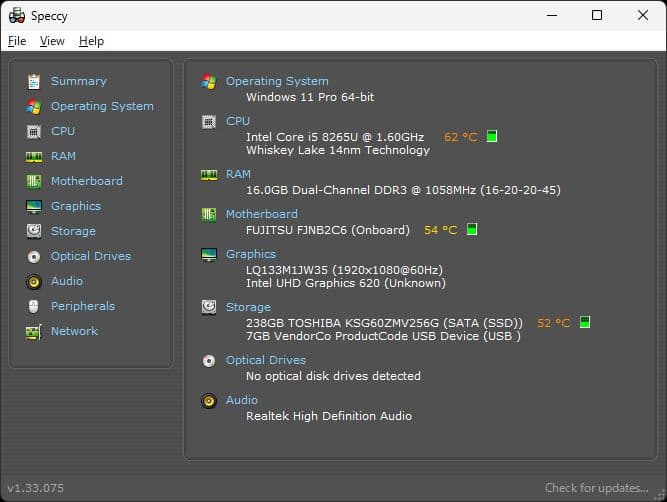 [FMV]LIFEBOOK UH90改 (八世 i5/16G/SSD256G)