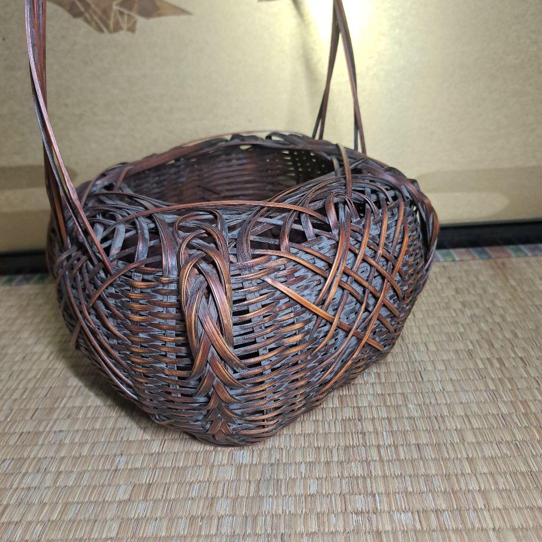 花篭 花入 　茶道具　 華道具　竹籠 花籠 花籃　　　 B3