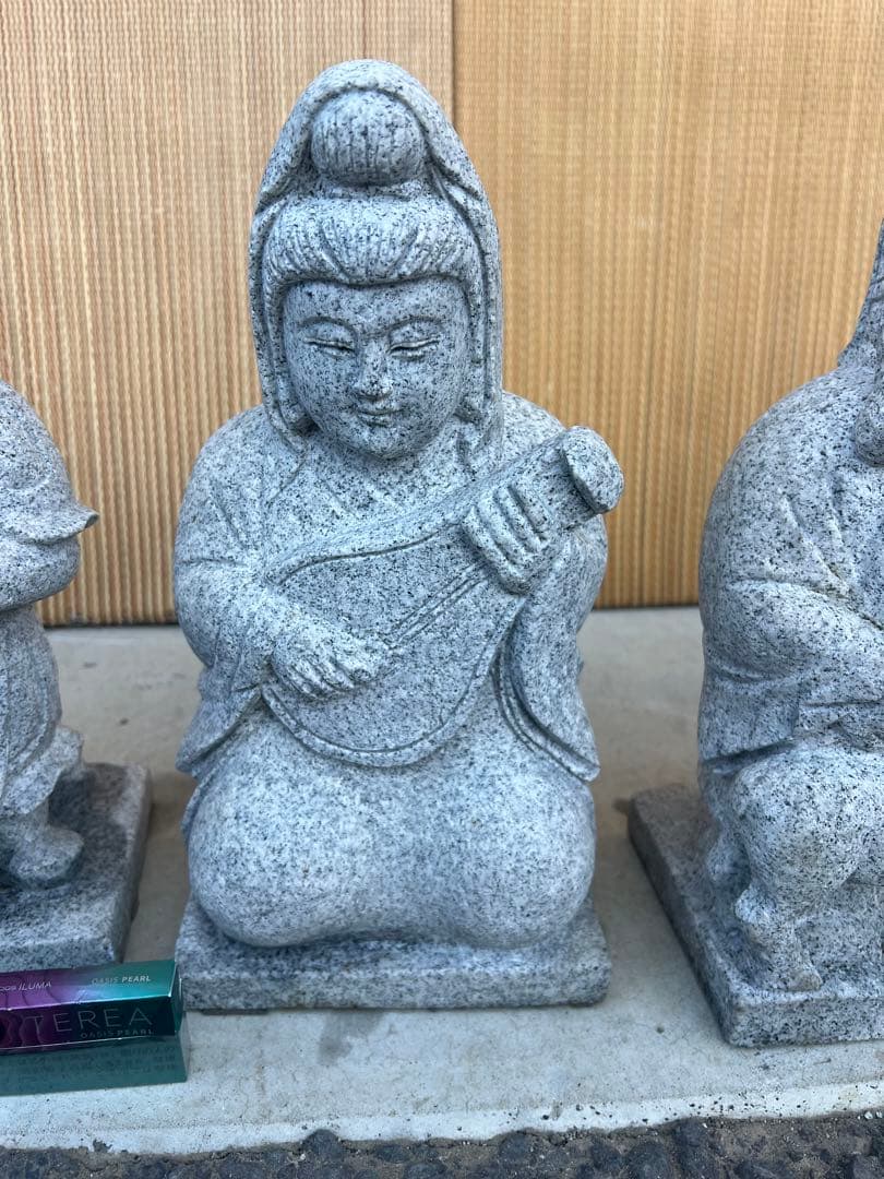 専用です縁起物　みかげ石　御影石　七福神　美品　2体