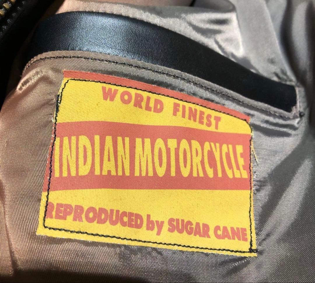 インディアンモーターサイクルライダース馬革ブラック40
