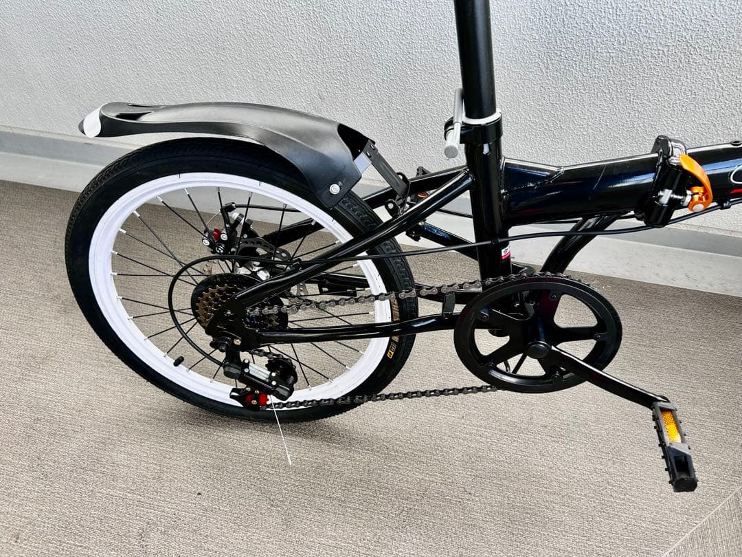 新品　20インチ折りたたみ自転車 ディスクブレーキ　6変速