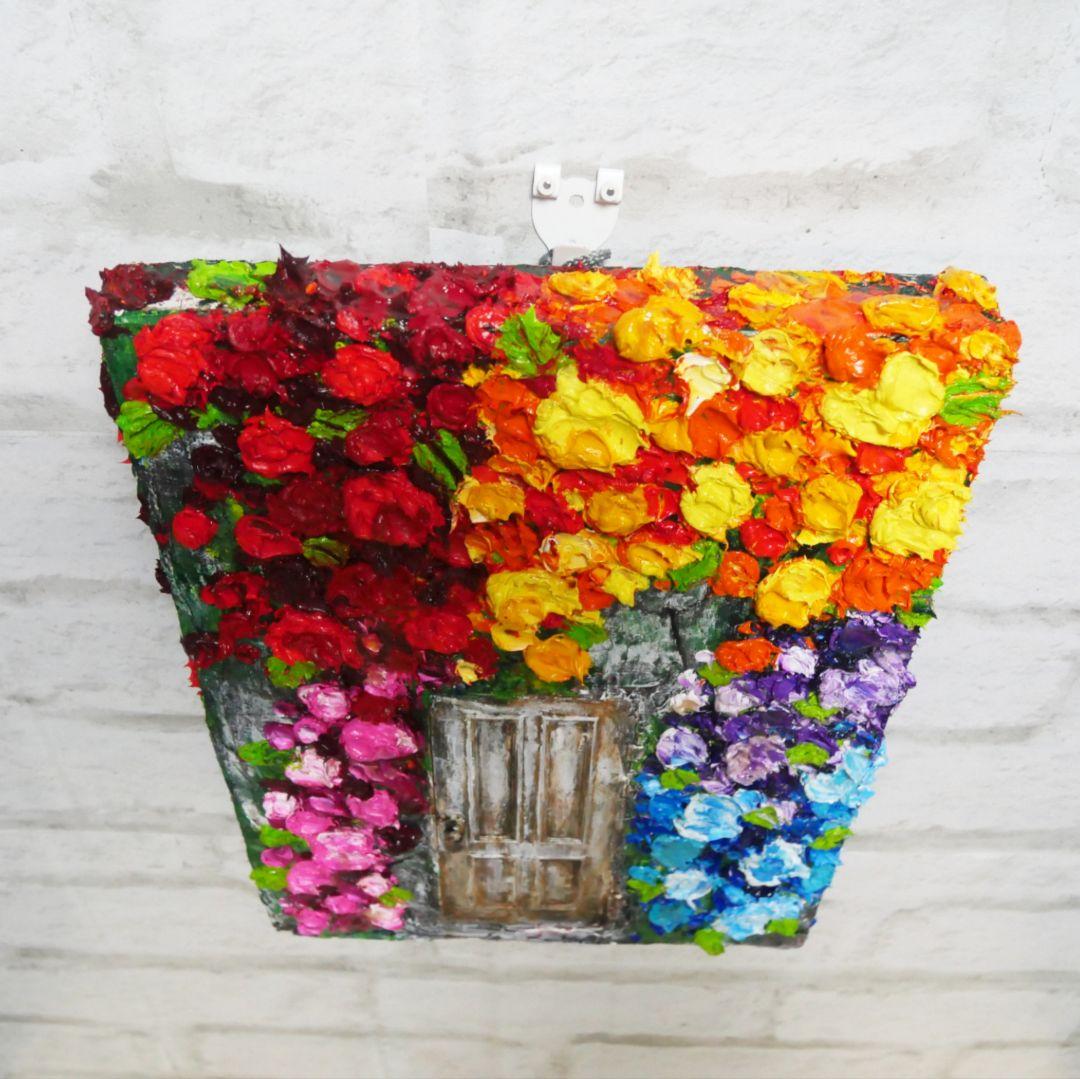 油絵 油彩 油彩画 絵画 絵【扉の先の青い世界の一本木】