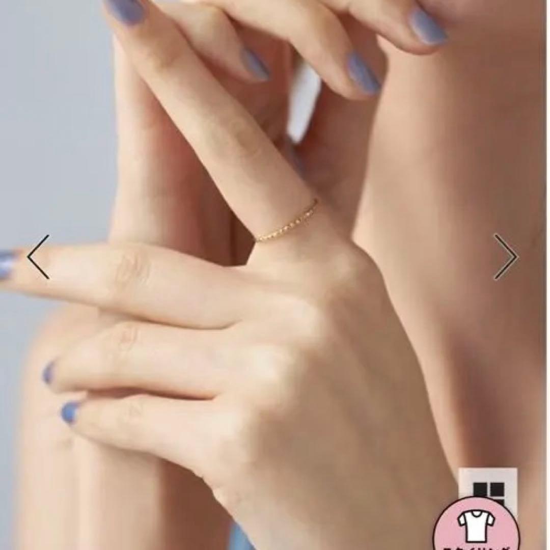 ✨キラッ✨eteクレールK18YG スタッズカットリング#5 定価41,800円