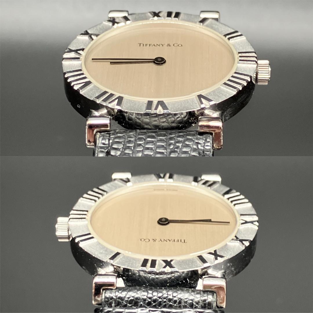【新品電池/稼働】ティファニー アトラス 腕時計 シルバー925 リザードベルト