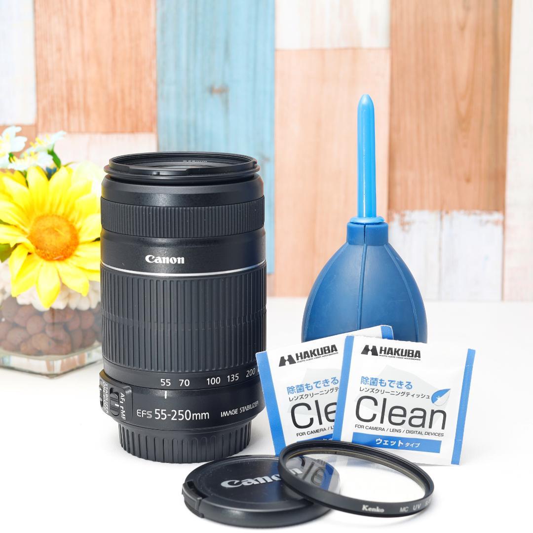 ✨手振れ補正✨Canon EF-S 55-250mm IS Ⅱ✨望遠レンズ✨