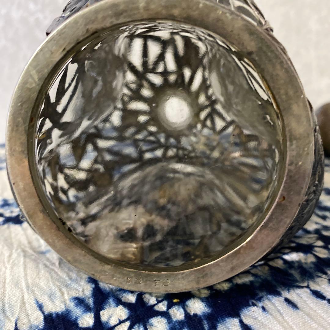 純銀　三越　デキャンタ　ガラス