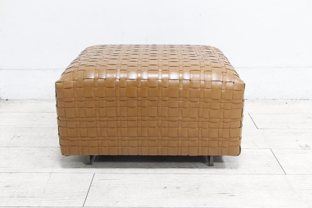 [展示極美品] FLEXFORM オットマン スツール BANGKOK 総革