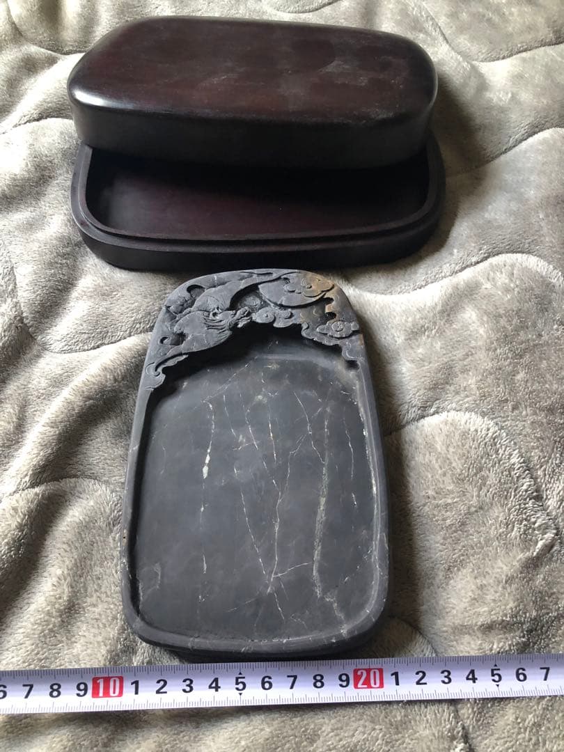 すずり 端溪硯 老坑水岩 大西洞 金綫 金皮 書道用品 端渓硯 文房四寶