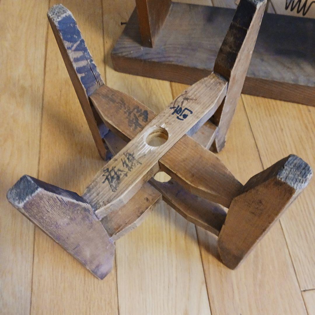 織の道具　用具　座繰り機　糸巻き機　木製　骨董品　古民具 アンティーク