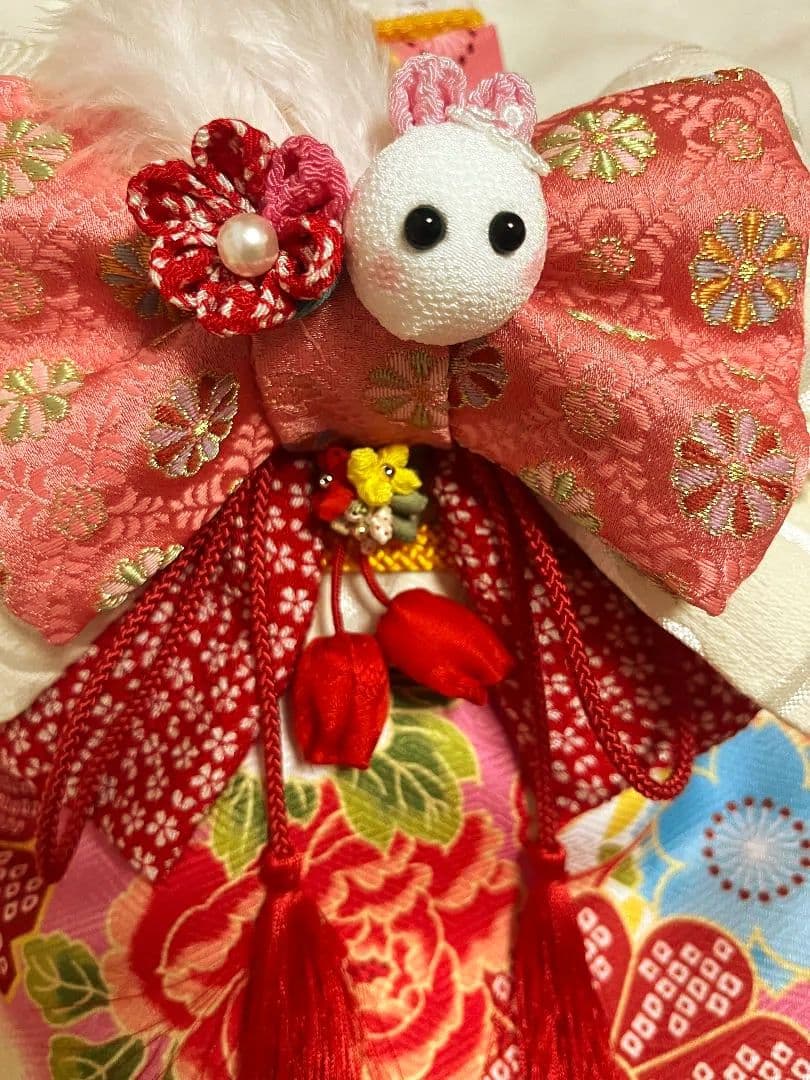 ☆*花柄ピンク着物☆*　犬服　犬服用お着物