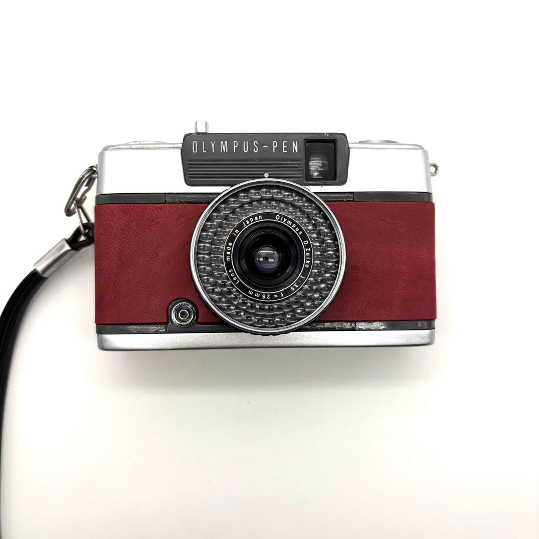 【整備済・完動品】 OLYMPUS PEN EE-2 ボルドーブラウン