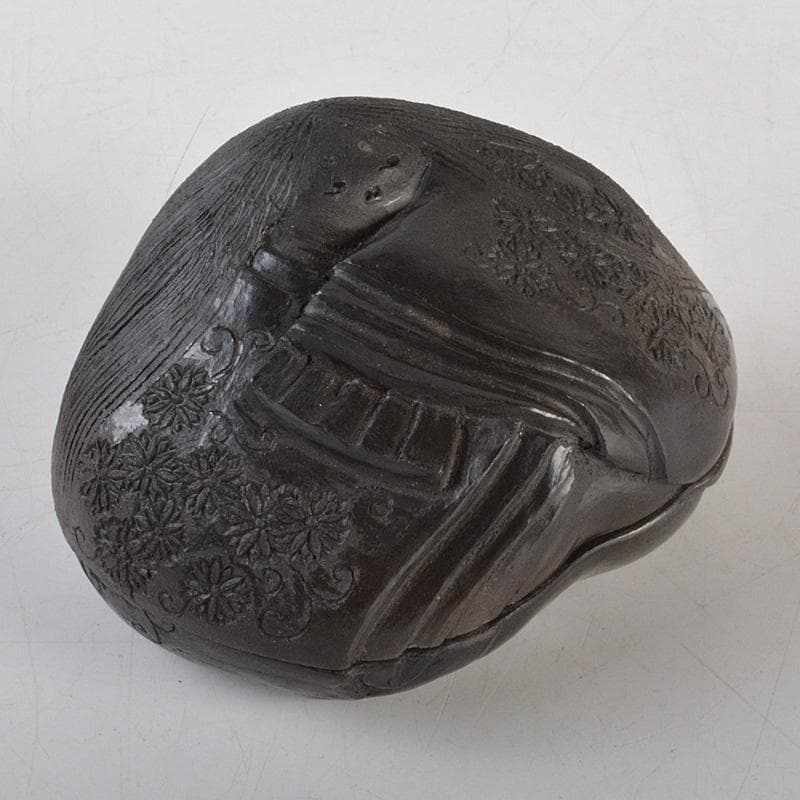 茶道具　香道具　貝形　香合　共箱　V　6541