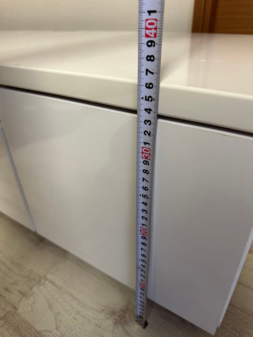 【LOWYA】テレビボード　ホワイト 完成品 37型 120cm ロウヤ