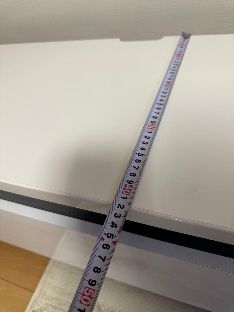 【LOWYA】テレビボード　ホワイト 完成品 37型 120cm ロウヤ