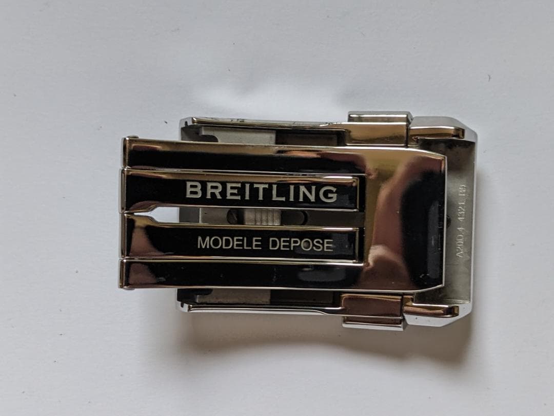 BREITLING スーパーオーシャン 22mm ネイビーラバーベルト　バックル