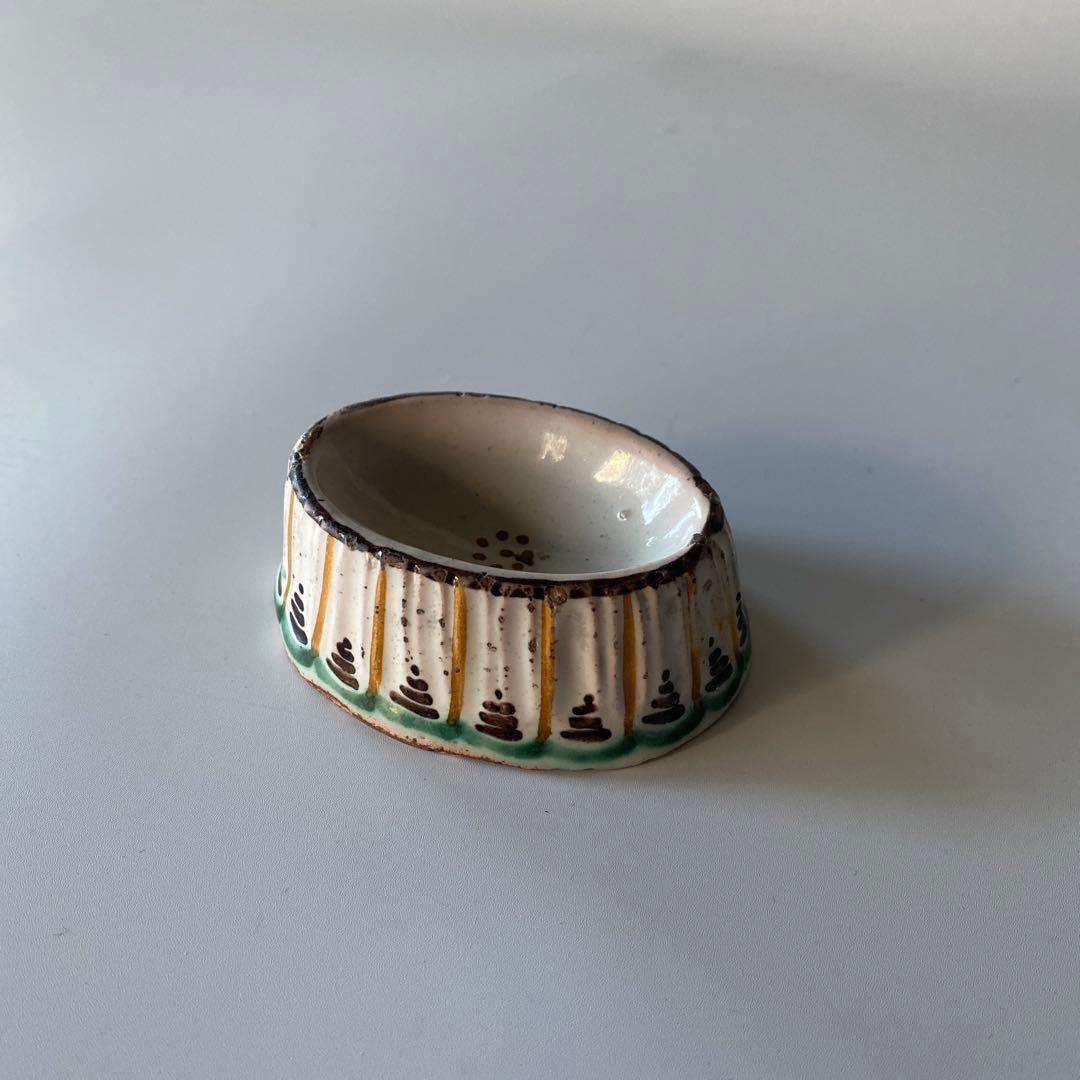 錫釉 ファイアンス 蓋置 18世紀 フランス デルフト 骨董 アンティーク 茶人