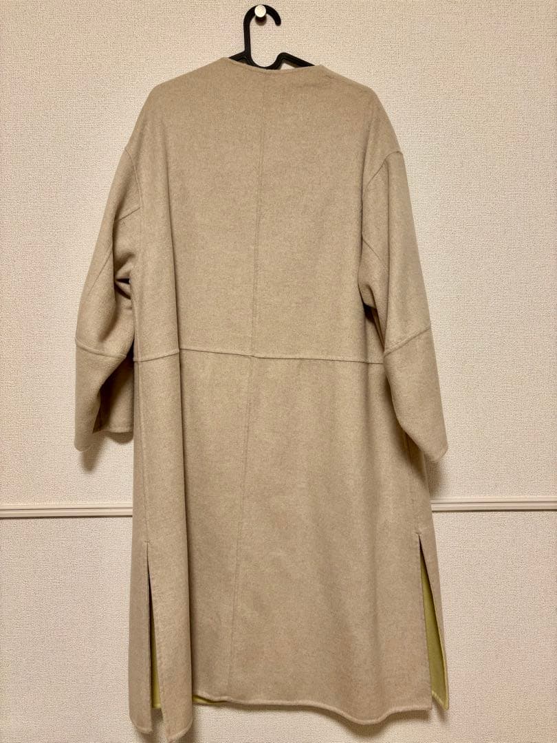 B.C STOCK リバーシブルコート　ベージュ　ノーカラーコート　アウター
