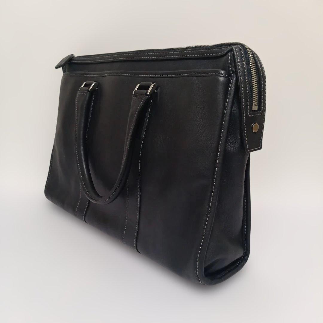 土屋鞄 プロータ 本革レザー ビジネスバッグ ブラック 美品