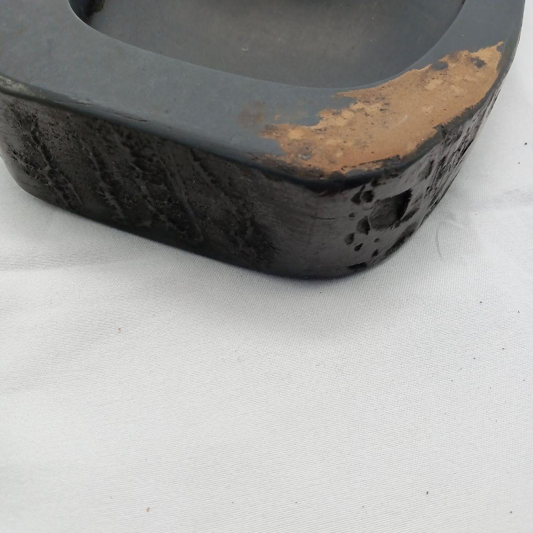 玄昌石　雄勝石　宮城県産の硯　作者の名入り　墨付き