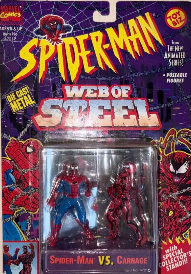 【90sレトロ】スパイダーマン VS カーネイジ フィギュア ToyBiz