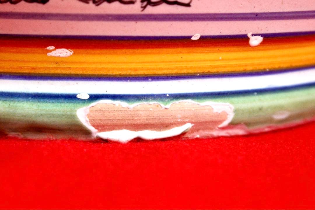 イタリア雑貨【デルータ　マヨルカ焼き　壺　花瓶】