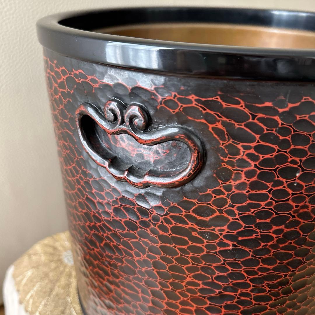 美品　アンティーク火鉢　鎌倉彫　大正時代~昭和初期