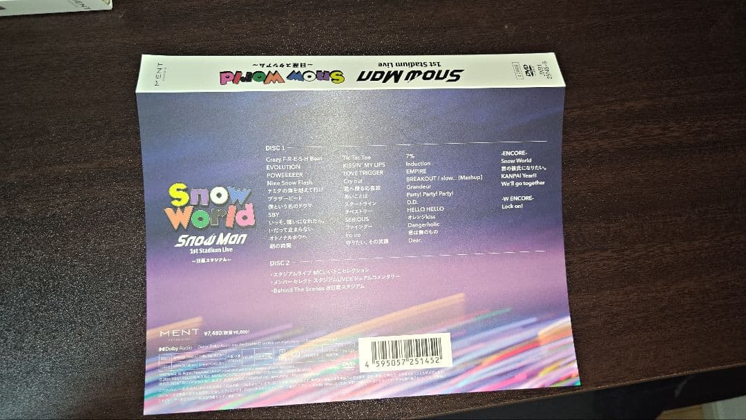 DVD Man　スノーマン　1stStadiumLive　日産スタジアム