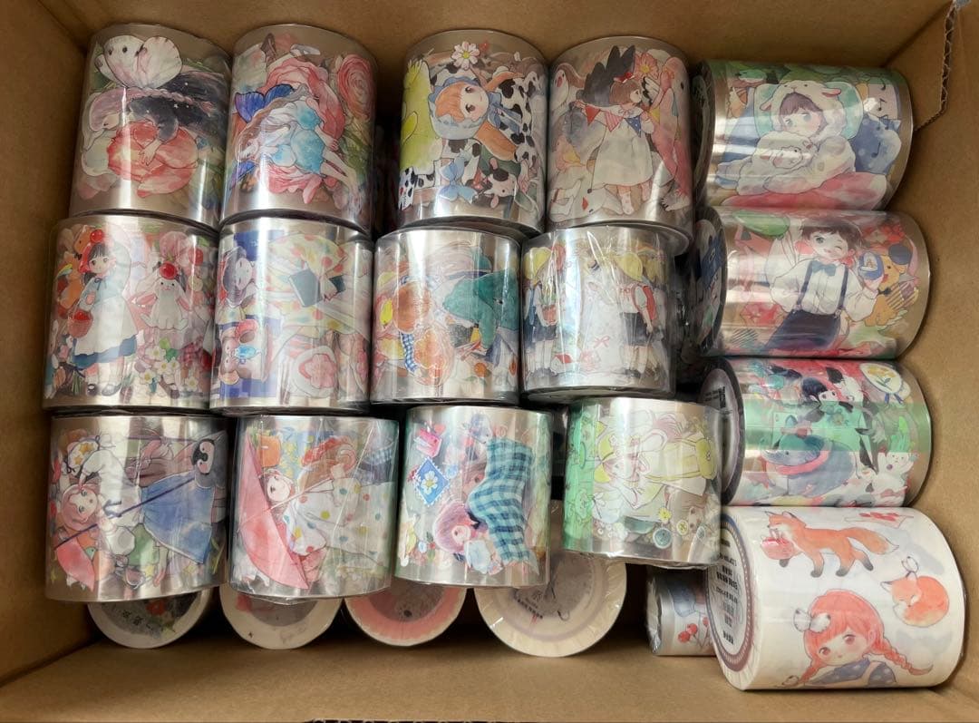 【値下げ待ちご遠慮】苜暖さん⑤ 海外マステ 新品 まとめ売り 女の子 人物