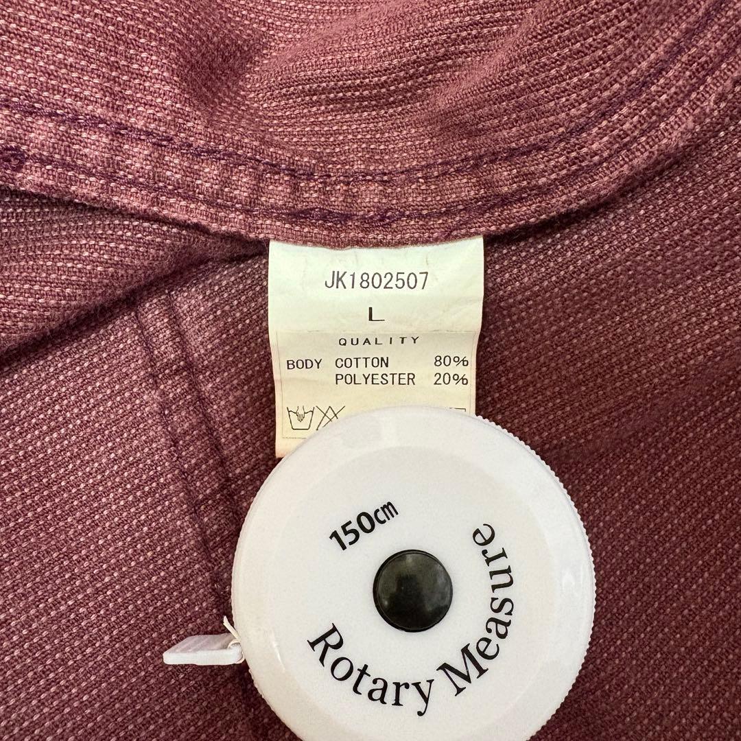 ANDFAMILY サマーコーデュロイジャケット バーガンディ　刺繍