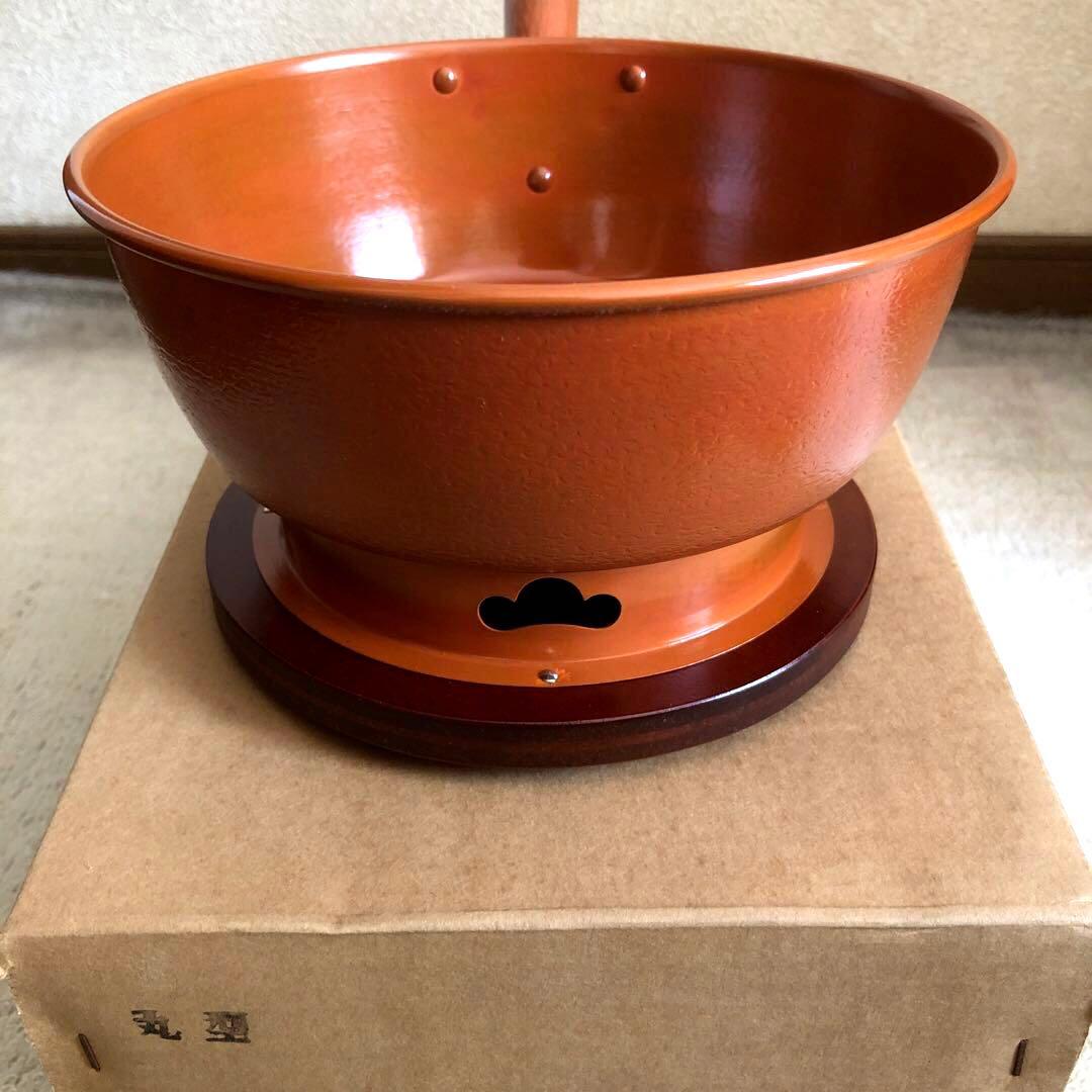 【新品】茶道具 銅製 台十能 火起し 丸型 水屋道具