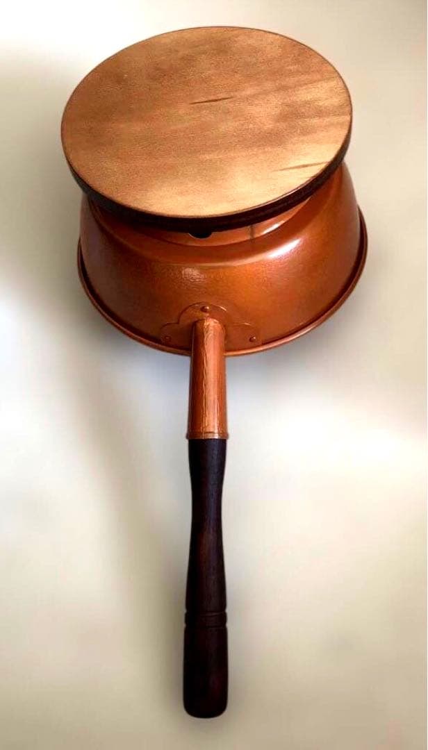 【新品】茶道具 銅製 台十能 火起し 丸型 水屋道具