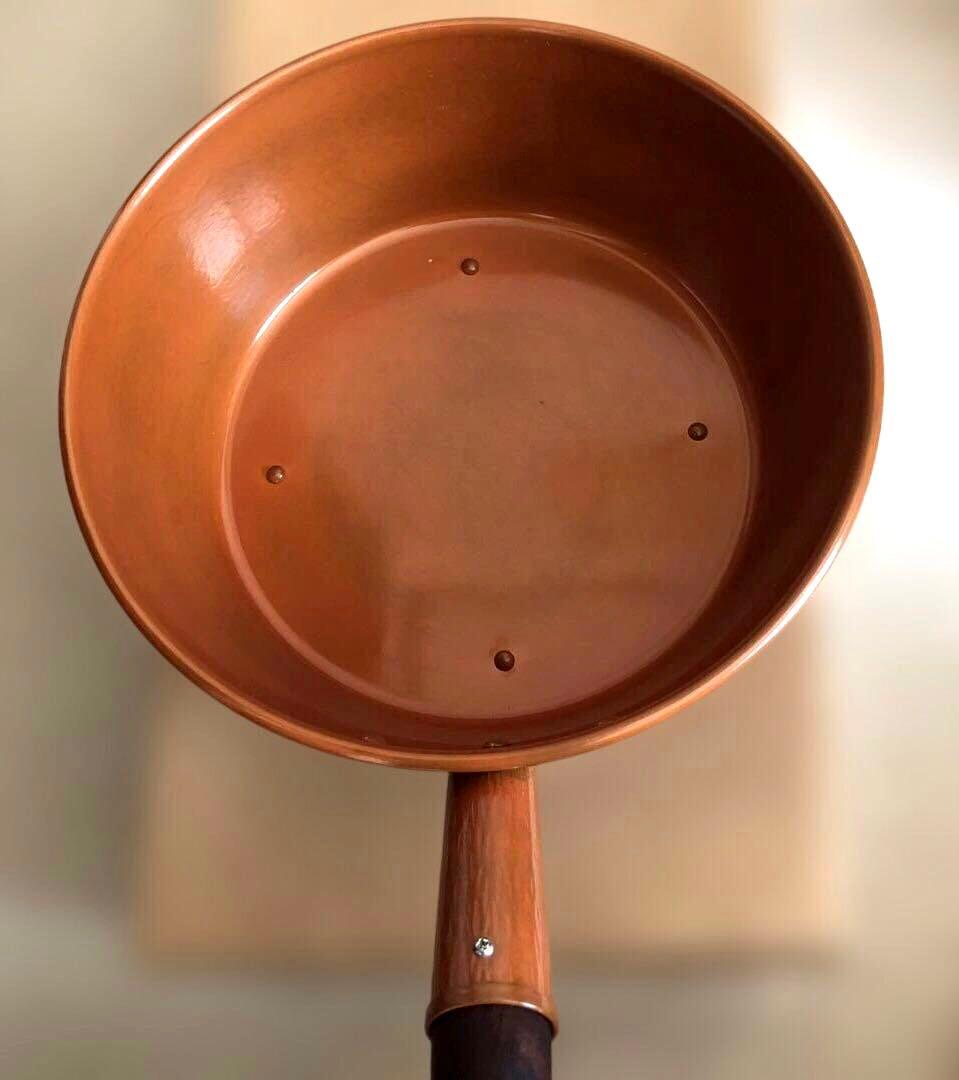 【新品】茶道具 銅製 台十能 火起し 丸型 水屋道具