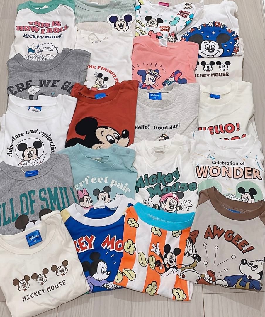 バースデイ　しまむら　フタフタ　ディズニー　夏服　半袖Tシャツ　子供服まとめ売り