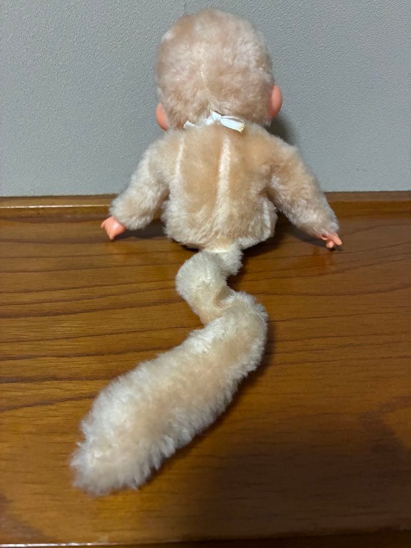 モンチッチ　白　ホワイト　昭和　初期　ブルーアイ　エンドーチェーン