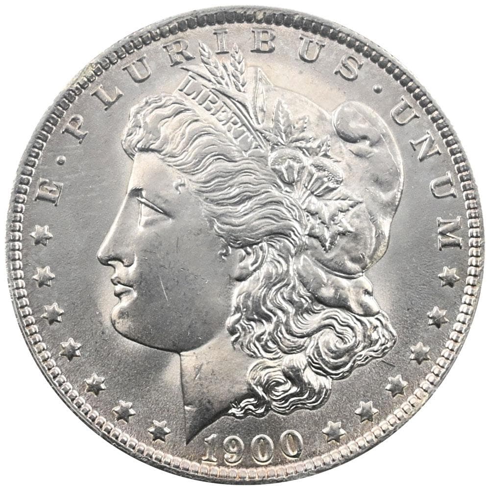 1900-O モルガンダラー銀貨 Genuine Cleaned-UNC 125