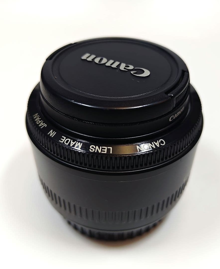 ★レンズカバー付Canon 単焦点レンズ EF50mm F1.8 IIフルサイズ
