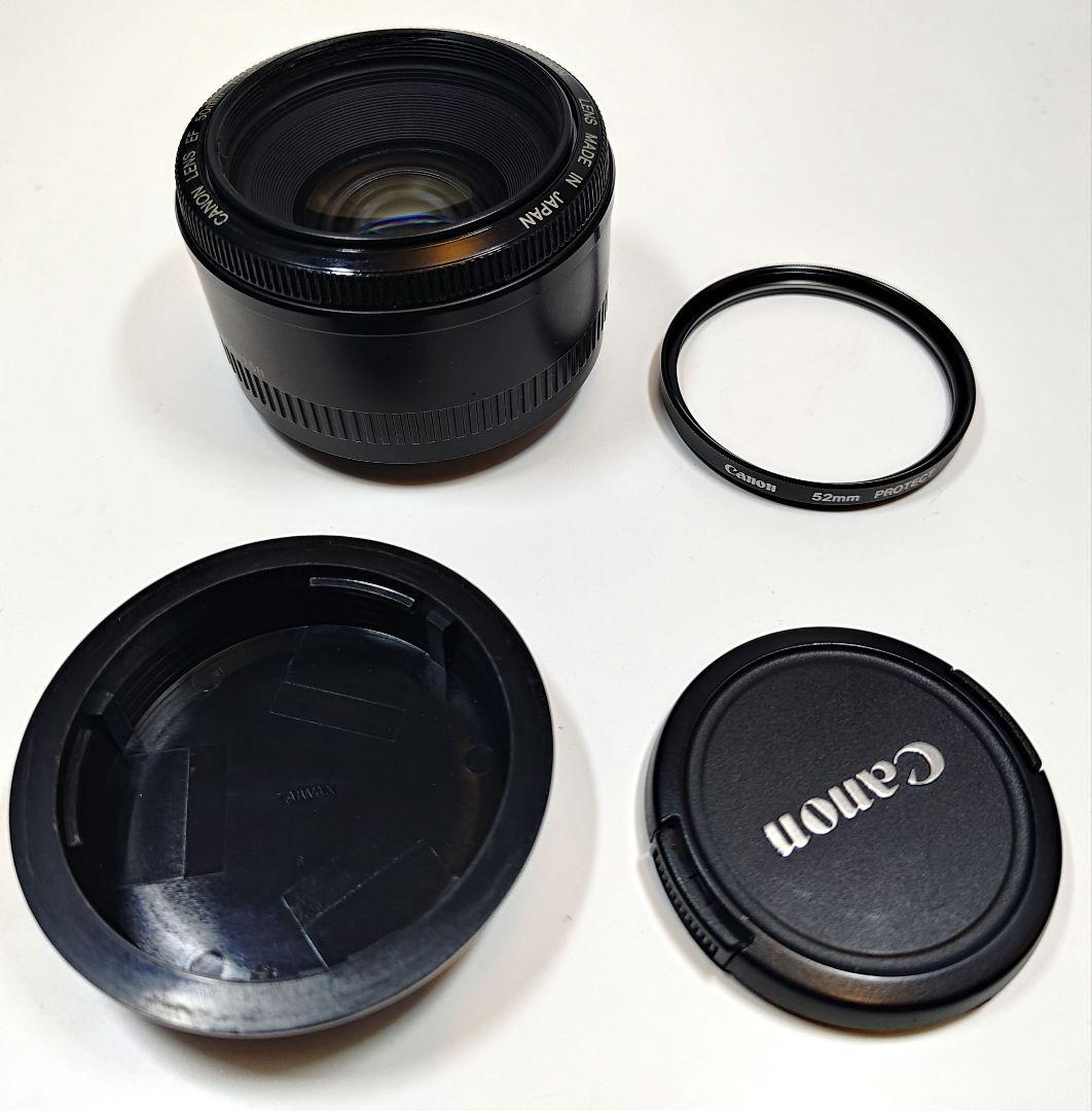 ★レンズカバー付Canon 単焦点レンズ EF50mm F1.8 IIフルサイズ